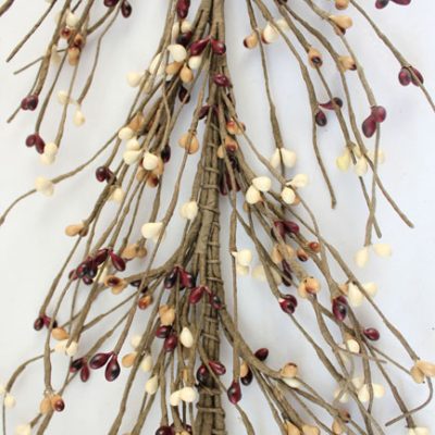 EV-C26 - Primitive Pip Berry Garland in Mustard, Burgundy and Cream