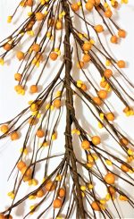 EV-46R - Yellow berries garland for Spring and Summer seasons