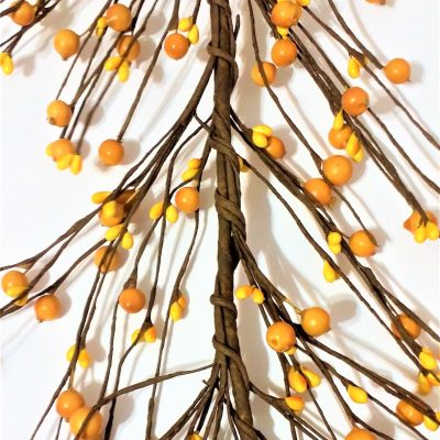 EV-46R - Yellow berries garland for Spring and Summer seasons