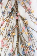 EV-51R - Blue, peach, and yellow berries garland