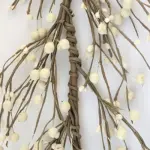 Cream pip berry garland for farmhouse, primitive, and country home decor