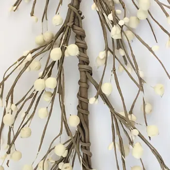 Cream pip berry garland for farmhouse, primitive, and country home decor