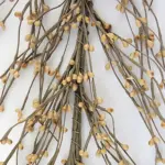 Mustard pip berry garland for primitive farmhouse fall and Thanksgiving decor