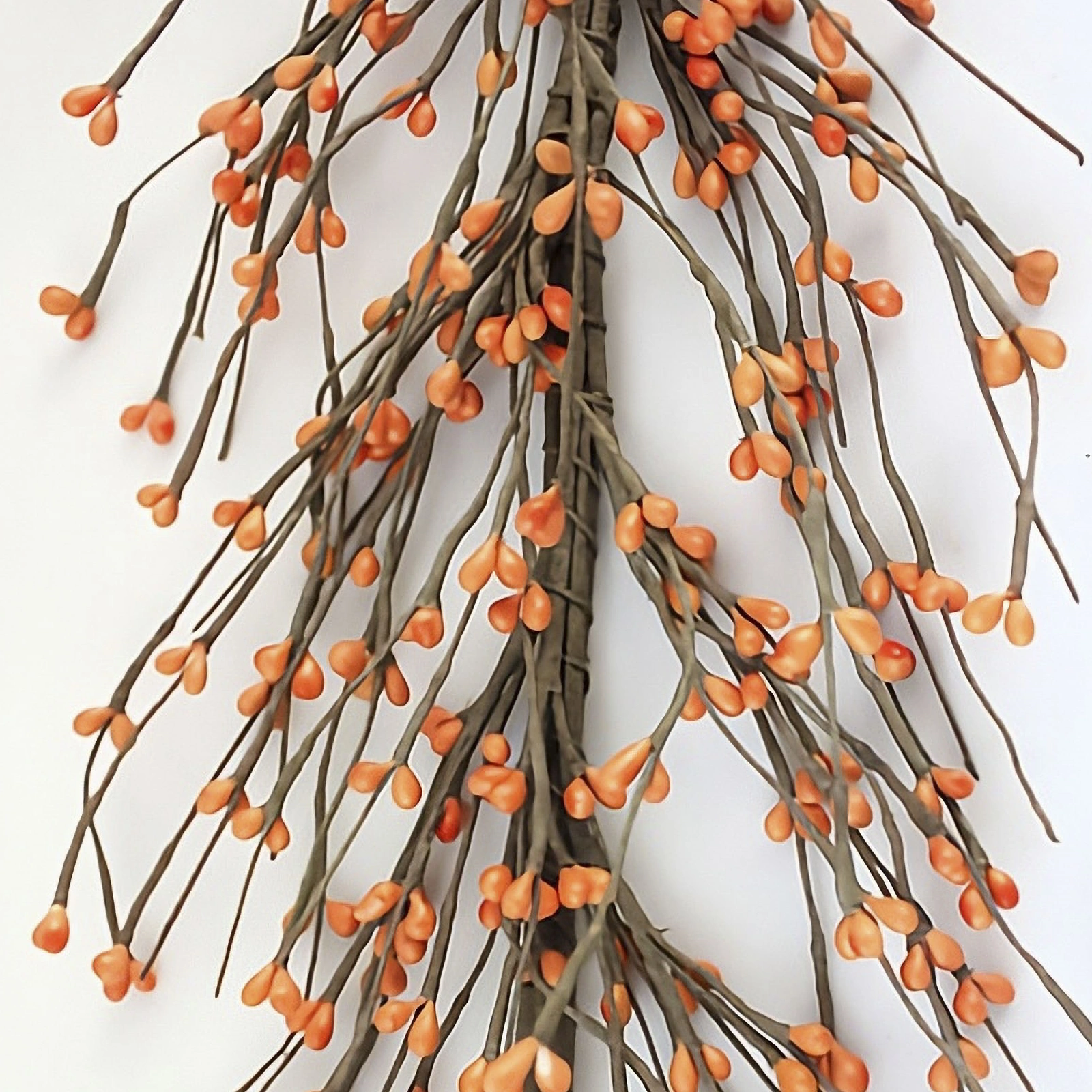 Orange Pip Berry Garland for Fall & Thanksgiving Décor | EV-C4 1 Orange pip berry garland for fall farmhouse and primitive home decor